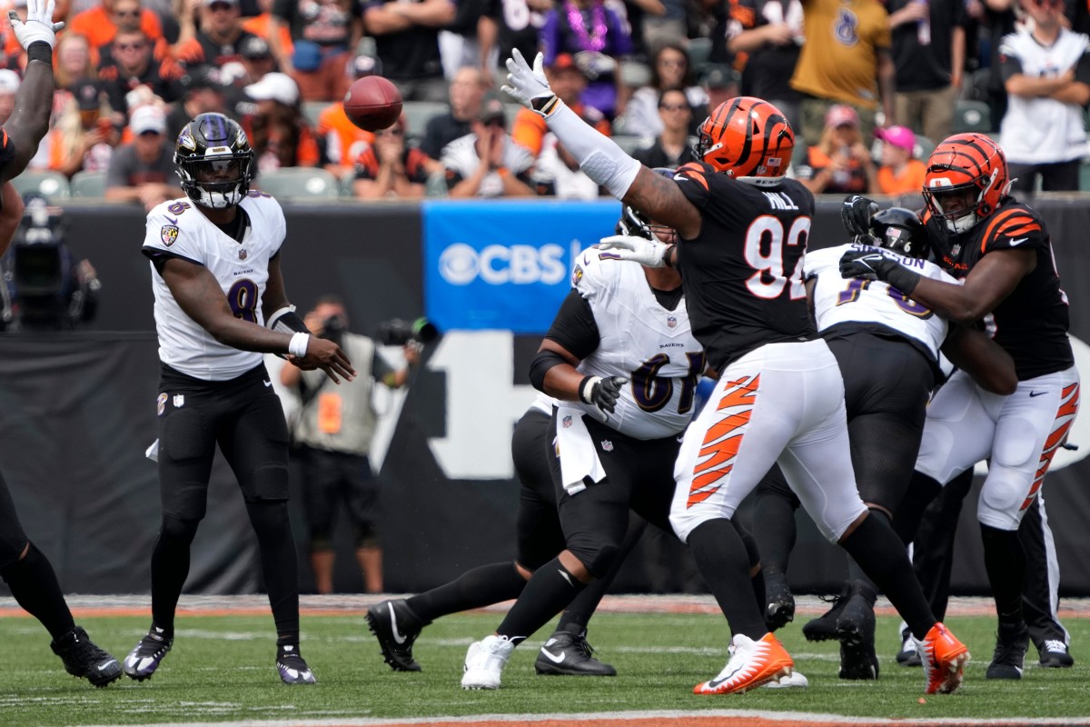 Bengals Defensive Line, Lamar Jackson